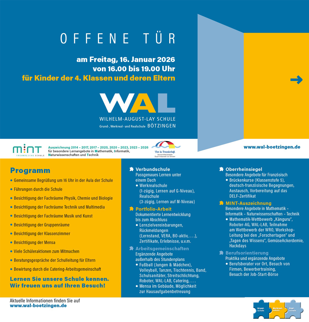 Tag der offenen Tür 2026